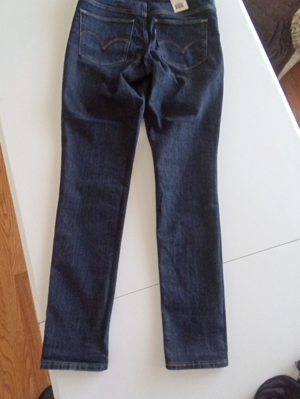 Levi's Dark Indigo Stretch Jeggings - Elastic Waist Slim Fit - Picture 7 of 8